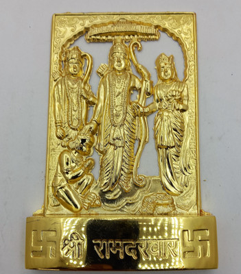 SHRI ASTHA VINAYAK Decorative Showpiece  -  10.16 cm(Brass, Gold)
