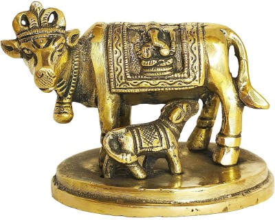 Chkoteravatiya Religious Idol & Figurine Decorative Showpiece  -  7 cm(Brass, Gold)