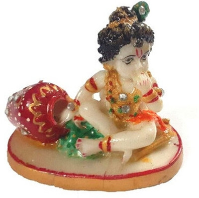 Unique Indian Crafts Lord Laddu Gopal statue with painting by Unique Indian Crafts Decorative Showpiece  -  6 cm(Marble, Multicolor)