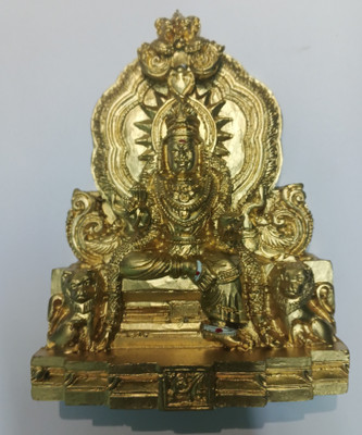 tskutty Goddess Lalitha Devi polymarble idol / Kamakshi devi idol Decorative Showpiece  -  14 cm(Polyresin, Multicolor)