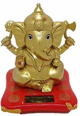 MPJ Plastic Ganesha Statue 007 Decorative Showpiece  -  9 cm(Plastic, Gold)