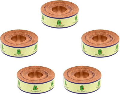 Treemaison Coronating Homes Vastu Copper Strip (Length-8 Feet, Width-12MM, Thickness-0.3MM) (Pack of 5) Decorative Showpiece  -  0.02 cm(Copper, Red)