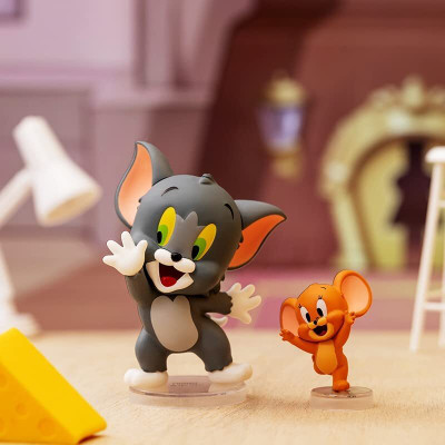 YOURKARTS.COM Happy Tom and jerry pack of 2 Decorative Showpiece  -  10.5 cm(Plastic, Black)
