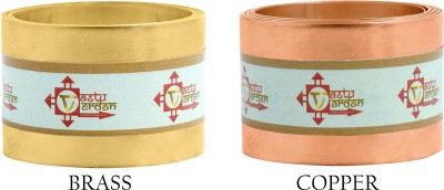 vastu vardan Vastu 4FEET 1INCH BRASS, COPPER STRIP COMBO/ Vastu Metal Strip (Pack of 2) Decorative Showpiece  -  2.54 cm(Aluminium, Red)