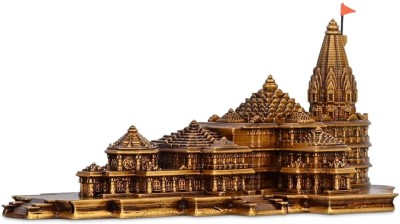 RDMDECOR RDM Decor Shri Ram Mandir Ayodhya 3D Model Decorative Showpiece  -  6 cm(Polyresin, Gold)