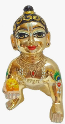 avika creation No. 6 Decorative Showpiece  -  8 cm(Brass, Gold, Multicolor)