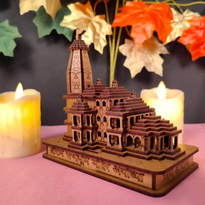 PrintBharat Decorative Showpiece  -  16 cm(Wood, Multicolor)