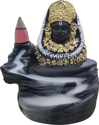 CEC Khushi Enterprises Lord Khatu Shyam Smoke Backflow Fountain With 10 Cones Decorative Showpiece  -  9 cm(Polyresin, Black)