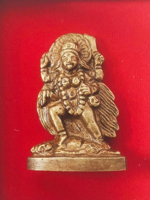amishi blissful decor Brass Shiv Parivar Shankar Bhagwan Ganesh Family Idol Statue Sculpture For Home Decorative Showpiece  -  6 cm(Brass, Gold)