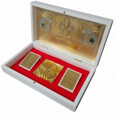 tulsi presents ganpati ganpati prayer box Decorative Showpiece  -  4 cm(Plastic, White)