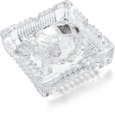Shrey Shiv Collections Square shape Crystal Tortoise for Feng Shui & Vastu gift for career Decorative Showpiece  -  11.5 cm(Glass, White)