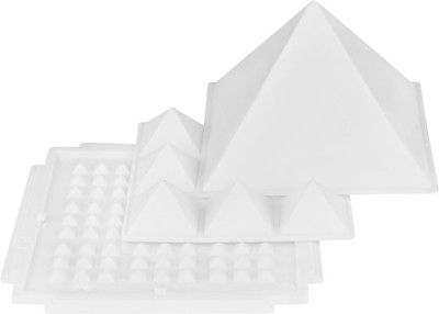 vastu vardan 3 Layer Pyramid / Plastic Multi-Layer Pyramid / Vastu Remedy ( Pack of 01) Decorative Showpiece  -  10 cm(Plastic, White)