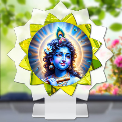 GiftsRange Krishna Govinda Gopal Madhusudana Kanha Car Dashboard Idol Decorative Showpiece  -  11 cm(Plastic, Multicolor)