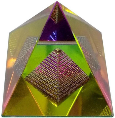 NITIN COLLECTION MULTI-COLOUR PYRAMID Decorative Showpiece  -  10 cm(Metal, Multicolor)