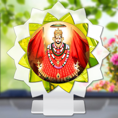 SANBIA Khatu Shyam Shyam Baba Barbarika Car Dashboard Idol Premium Decorative Showpiece  -  11 cm(Plastic, Multicolor)