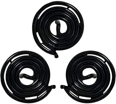Trishakti Vastu Black Wavy Round Clockwise Spring Size 1x1Inch Material:- Iron - Set of 3 Decorative Showpiece  -  8 cm(Iron, Black)