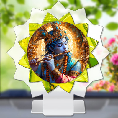 GiftsRange Krishna Govinda Gopal Madhusudana Kanha Car Dashboard Idol Decorative Showpiece  -  11 cm(Plastic, Multicolor)