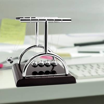 Voltegic Newton Cradle Executive Balance Ball Pendulum Decorative Showpiece  -  13.5 cm