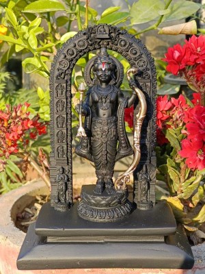 36 gun serve sampaan 36 Gun Serve Sampaan Lord Shri Ram Idol Figurine Black Color Miniature Sculpture Decorative Showpiece  -  17 cm(Polyresin, Black)