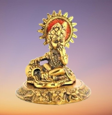 SHRI ASTHA VINAYAK Decorative Showpiece  -  11 cm(Brass, Gold)