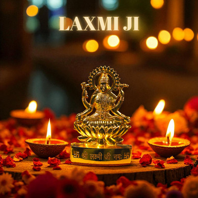 SBBCO Divine Magnet Metal Laxmi Ji Statue for Pooja Room Decorative Showpiece  -  8 cm(Metal, Gold)