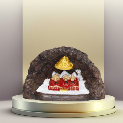 AVIRAL CRAFTS Devotee Idols Handicrafts Small Mata Vaishno Devi Figurines| Decorative Showpiece  -  9 cm(Polyresin, Multicolor)