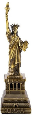 Budwill Statue of liberty Showpiece for Home & Office Decoration. Decorative Showpiece  -  31.75 cm(Marble, Gold)