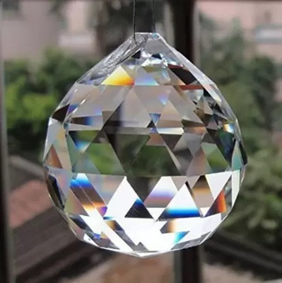 SHRI ASTHA VINAYAK Crystal 3 cm Feng Shui & Vastu Showpiece (Crystal, White) Decorative Showpiece  -  10 cm(Crystal, Clear)