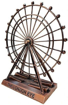 SSCollection London Eye Set Statue Study Office Desk Decor Showpiece Gift Decoration Decorative Showpiece  -  21.59 cm(Metal, Brown)