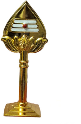 Deethyas Fashion Murugan Vel For Car Dashboard gold Metal Om Muruga Idol Pooja Room Kanda Murugan Decorative Showpiece  -  7 cm(Metal, Gold)