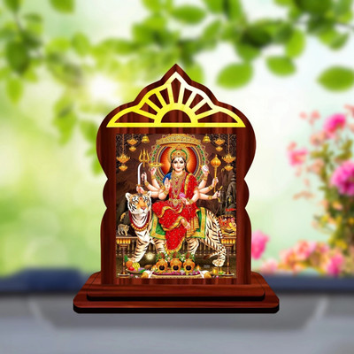 DAKSH Vaishno Devi Mata Rani Vaishnavi Car Dashboard Idol Decorative Showpiece  -  8 cm(Plastic, Multicolor)