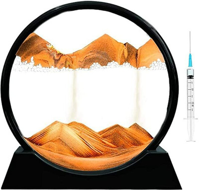 KWICK MART Moving Sand Art Picture-3D Deep Sea Sandscape i Decorative Showpiece  -  25 cm(Plastic, Multicolor)
