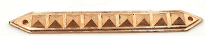 Plus Value Vastu Copper Strip Pyramid Divider 5 Inch Decorative Showpiece  -  1.7 cm(Copper, Copper)
