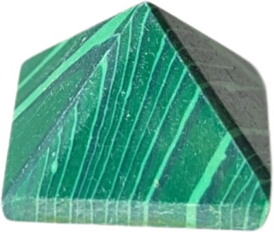 Maitri Export Malachite 0.5 Inch Pyramid Decorative Showpiece  -  1 cm(Crystal, Light Green)