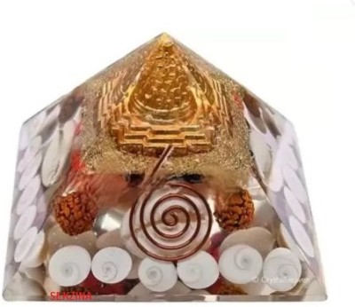 sekzina LAXMI YANTR PIRAMID Decorative Showpiece  -  8 cm(Crystal, Multicolor)