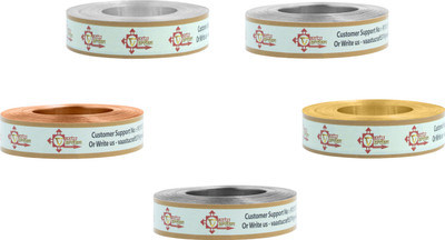 vastu vardan Vastu Metal Strips Combo Approx 25 FEET 0.5INCH 0.2MM Gauge Strips (Pack of 5) Decorative Showpiece  -  0.02 cm(Copper, Copper)