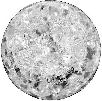 SMARTEXPO Water Fountain Spinning Crystal Glass Ball - 5 Cm | Home Decoration Decorative Showpiece  -  5 cm(Glass, Clear)