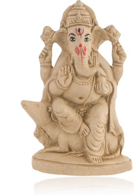 B S NATURAL Kacchi Mitti Easily Dissolve in Water | Decorative Showpiece - 22X13 cm Decorative Showpiece  -  22 cm(Clay, Brown)