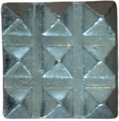 ShivShanti Silver 9 Wish Pyramids on Plate Door Sticker for Vastu Dosh Nivaran Decorative Showpiece  -  0.5 cm(Metal, Silver)