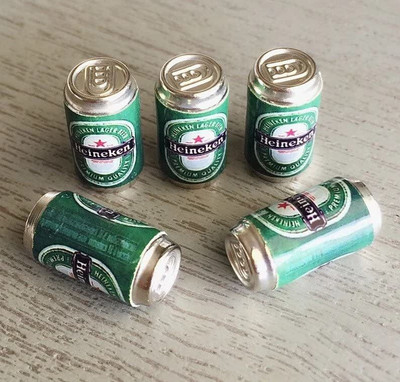 IDREAM Metal Can Juice Beverage Miniature Model Decorative Showpiece  -  1 cm(Polyresin, Multicolor)