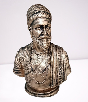 36 gun serve sampaan Chhatrapati Shivaji Maharaj Sculpture Decorative Showpiece  -  16 cm(Resin, Gold)