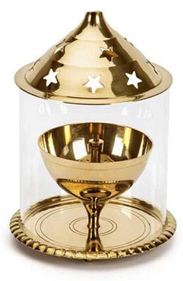 RSSTORES 2 INCH SMALL AKHAND DIYA / BRASS DIYA Decorative Showpiece  -  14.6 cm(Brass, Gold)