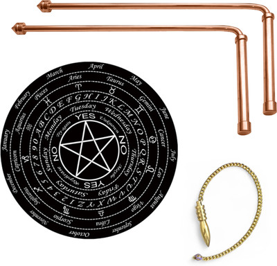 vastu-vigyan Copper Dowsing Rod Pair For Vastu, Checking/ Scanning Aura Width-8MM { 1 Pair } Decorative Showpiece  -  14 cm(Metal, Red)