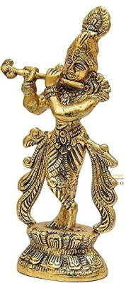 Shiv Shankar Sells 050 SS LORD OF KRISHNA G IDOL Decorative Showpiece  -  6 cm(Aluminium, Gold)