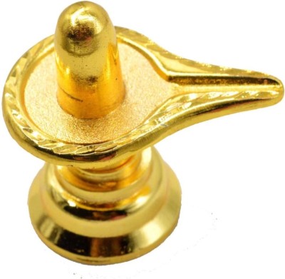 Sagar Enterprise Metal shivling Decorative Showpiece  -  4 cm(Brass, Gold)