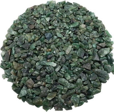 Atindriya Healing Organics Pure Green Aventurine Chips Decorative Showpiece  -  15 cm(Crystal, Green)