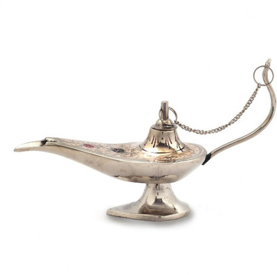 Vivan Creation WHITE CHIRAG Decorative Showpiece  -  8 cm(Brass, Brown)