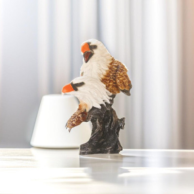 Miss Peach Elegant Resin Graceful Eagle Showpiece For Home Decor Gift Items living room Decorative Showpiece  -  30.5 cm(Polyresin, White)