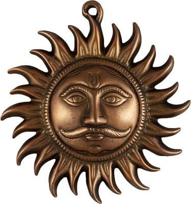Vivan Creation SURYA NARAYAN-02 Decorative Showpiece  -  20 cm(Aluminium, Copper)