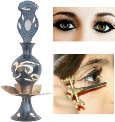 MiiArt bass black surmedani with 2 packed surma use in eyes makeup (size-12cm)1 pce. Decorative Showpiece  -  11 cm(Brass, Black)
